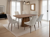 Emory Table & Jade Dining Chairs
